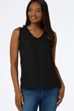 Cato Ruffled Clip Dot Tank><noscript><img width=
