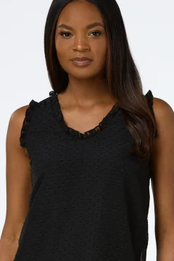 Cato Ruffled Clip Dot Tank><noscript><img width=