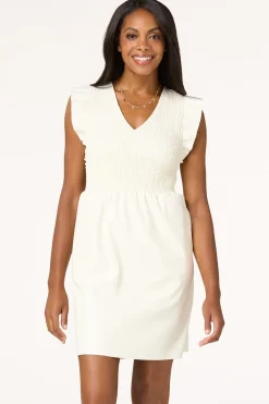 Cato Ruffled Faux Leather Dress> Dresses