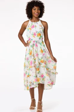 Cato Ruffled Floral Lace Dress> Dresses