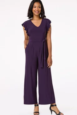 Cato Ruffled Sleeve Jumpsuit> Dresses