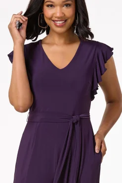Cato Ruffled Sleeve Jumpsuit><noscript><img width=