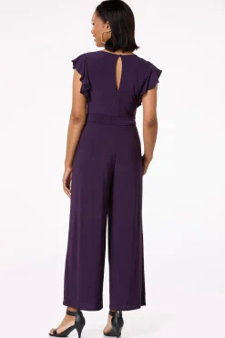 Cato Ruffled Sleeve Jumpsuit><noscript><img width=