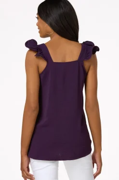 Cato Ruffled Sleeve Tank> Tops