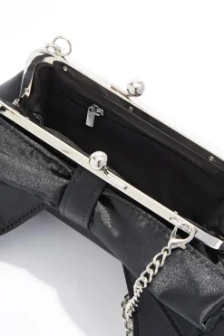 Cato Sateen Bow Clutch><noscript><img width=