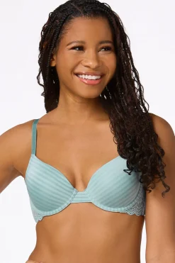 Cato Satin Stripe Bra Set> Intimates