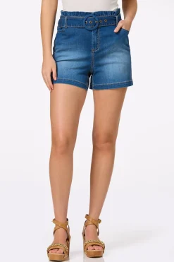Cato Scrunch Waist Denim Shorts> Shorts|Jeans