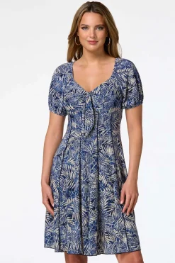 Cato Seamed Bubble Sleeve Dress> Dresses