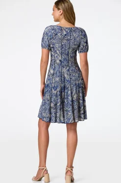 Cato Seamed Bubble Sleeve Dress> Dresses