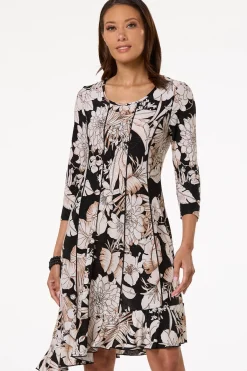 Cato Seamed Floral Dress> Dresses