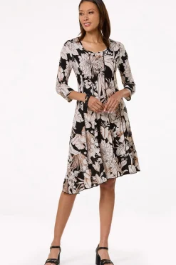 Cato Seamed Floral Dress><noscript><img width=