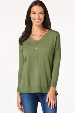 Cato Seamed Sweater><noscript><img width=