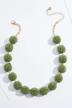 Cato Seed Bead Ball Short Necklace> Necklaces