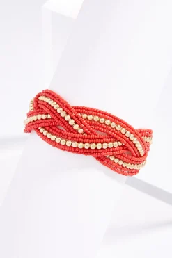 Cato Seed Bead Braid Cuff Bracelet> Bracelets