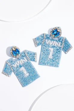 Cato Seed Bead Jersey Earrings> Earrings