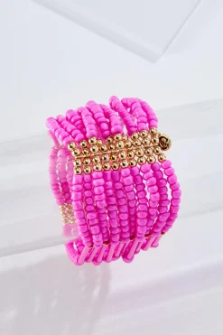 Cato Seed Bead Stretch Bracelet> Bracelets