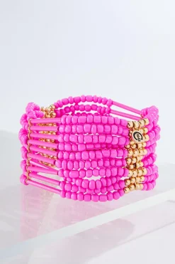Cato Seed Bead Stretch Bracelet> Bracelets