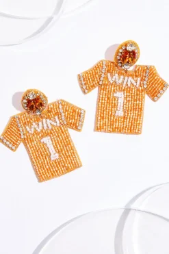 Cato Seed Bead Win Jersey Earrings> Earrings