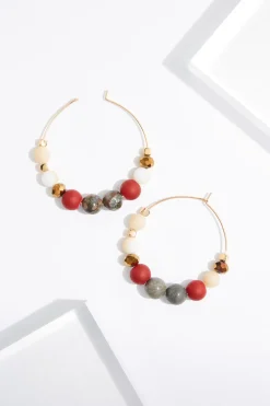Cato Semi- Precious Beaded Wire Earrings> Earrings