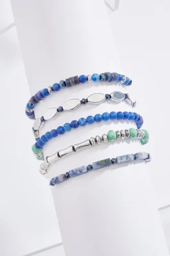 Cato Semi- Precious Stone Coil Bracelet> Bracelets