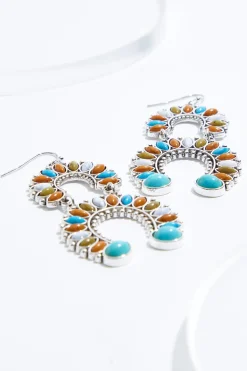 Cato Semi- Precious Western Earrings> Earrings