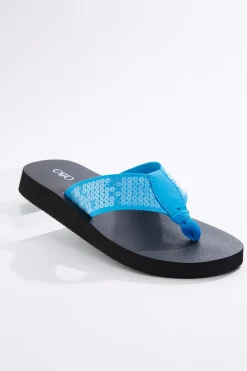 Cato Sequin Band Flip Flops><noscript><img width=