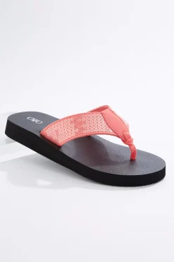 Cato Sequin Band Flip Flops><noscript><img width=
