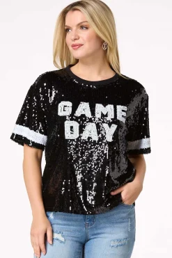 Cato Sequin Game Day Top><noscript><img width=