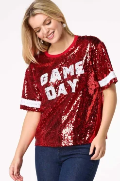 Cato Sequin Game Day Top><noscript><img width=
