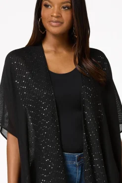 Cato Sequin Solid Kimono><noscript><img width=