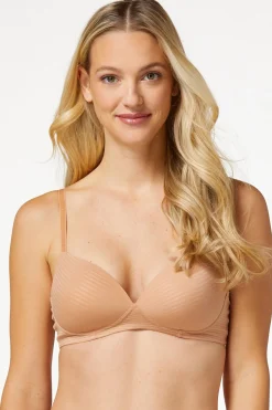 Cato Shadow Stripe Wire- Free Bra Set> Intimates