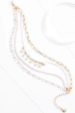 Cato Shaky Pearl Beaded Anklet> Anklets