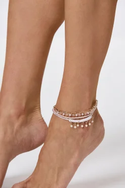 Cato Shaky Pearl Beaded Anklet> Anklets