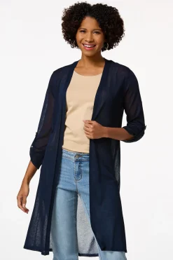 Cato Sheer Cardigan Duster><noscript><img width=
