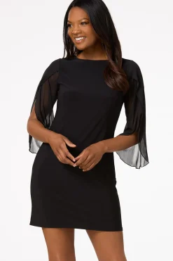 Cato Sheer Sleeve Shift Dress> Dresses