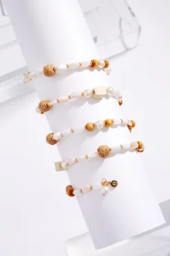 Cato Shell Raffia Coil Bracelet> Bracelets