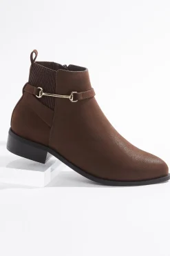 Cato Side Stretch Horsebit Booties> Boots