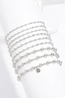 Cato Silver Ball Stretch Bracelet Set> Bracelets