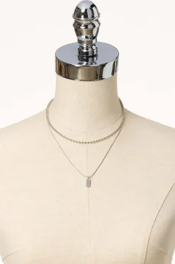 Cato Silver Charm Short Layered Necklace> Necklaces