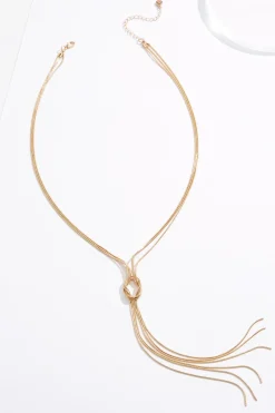 Cato Snake Chain Knot Long Necklace> Necklaces