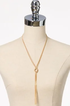 Cato Snake Chain Knot Long Necklace> Necklaces