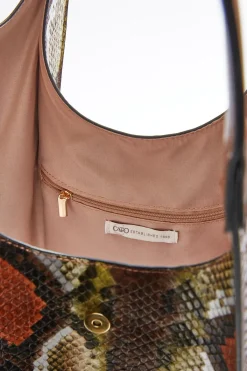 Cato Snakeskin Seamed Tote><noscript><img width=