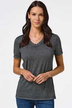 Cato Solid Burnwash Tee> Tops