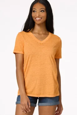 Cato Solid Burnwash Tee><noscript><img width=