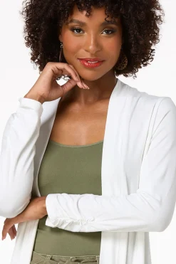 Cato Solid Draped Cardigan><noscript><img width=