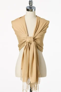 Cato Solid Fringe Pashmina Scarf><noscript><img width=
