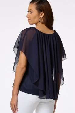 Cato Solid Lattice Capelet> Tops