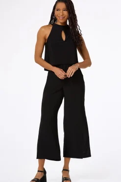 Cato Solid Layered Panel Jumpsuit> Dresses
