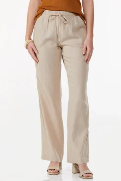 Cato Solid Linen Beach Pants><noscript><img width=