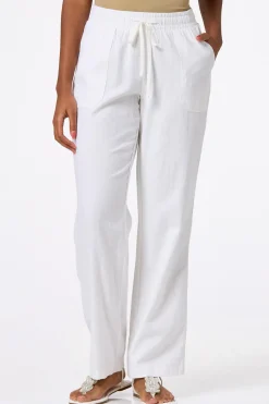 Cato Solid Linen Beach Pants><noscript><img width=